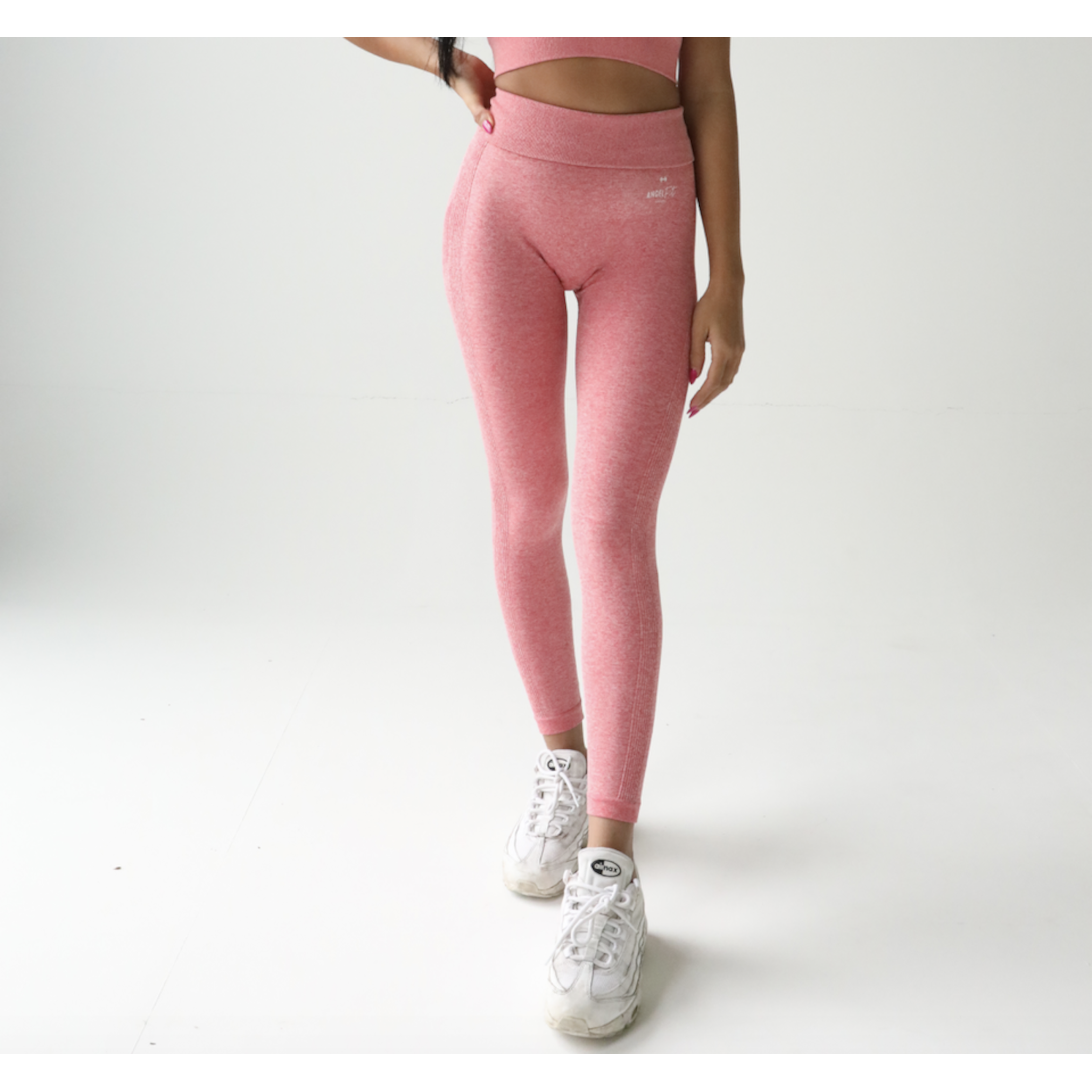Gymshark Vital Seamless Leggings Pink Marl Sz Medium